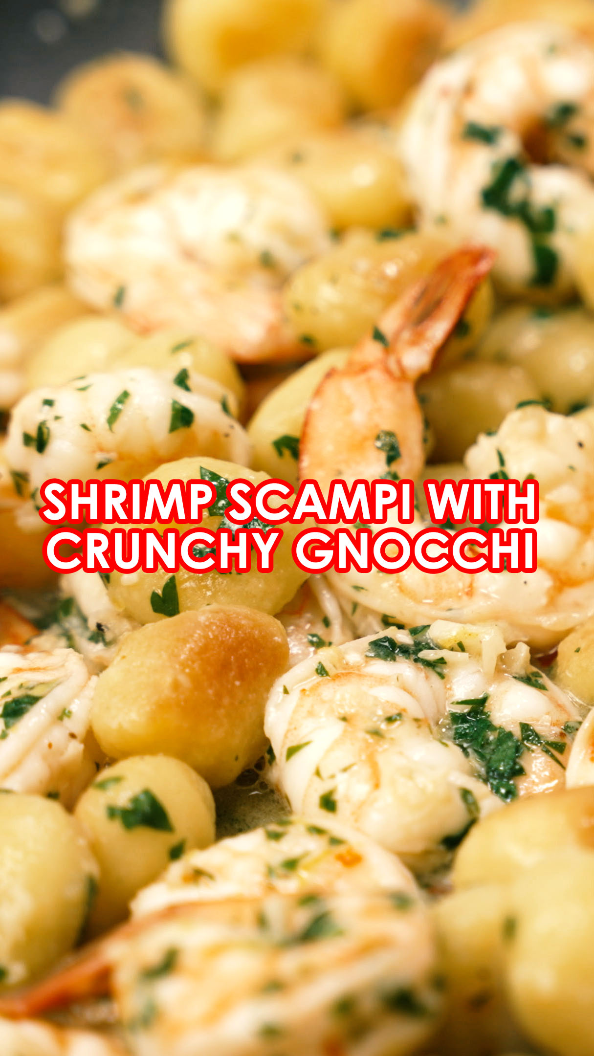 Shrimp Scampi with Crunchy Gnocchi - No Butter - Healthy AND Easy! 😍 ...